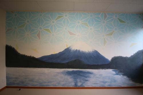 優秀賞『富士山』ショールームに施工された壁面