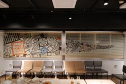 デコブラインドでカフェ空間